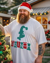 Grinch - Rot & Grün T-Shirt für Herren in Übergröße, kurzärmelig